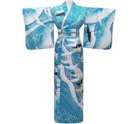 Stakee 1 Set Kimono Giapponese Kimono Abito Tradizionale Kimono Vestito Halloween Costume Cosplay Geisha Yukata Accappatoio Sexy Yukata con Obi