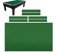 Stakee 1set 9ft Biliardo Tovaglia Biliardo con Strisce di Cuscino Panno Biliardo in Feltro Premium Copertura per Tavolo Biliardo Panno Biliardo in Feltro Set