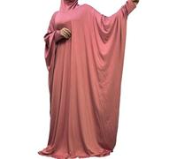 Stakee Abito Preghiera Musulmano in Un Unico Pezzo per Le Donne, Abito Modesto Dubai Abaya, Jilbab Niqab Islam, Cappuccio Completo, Regalo Ramadan