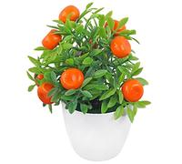 Stakee Albero Arancione Artificiale Bonsai Finta Frutta Finta Scrivania Finta in Artificiale in Per Decorazione Desktop