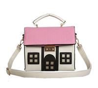 Stakee Borse in Pelle Borsa a Forma di Casa a Forma di Casa Creativo Sacchetto per personalità della personalità per Ragazze Donne