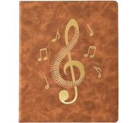 Stakee Cartella Musicale A4 Cartella Musicale Multifunzionale a Fogli Mobili Cartella di Visualizzazione Musicale Libro Informativo sulla Partitura del Pianoforte per Gli Amanti della Musica