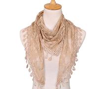 Stakee Scialle Di Rosa in Pizzo Donne a Scialle Di Scialle Di Pizzo Della Sciarpa a Scialle Di Scialle Cavalne a Triangolo Vuoto Per Primavera Estate