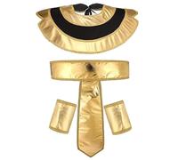 Stakee Set di Cappelli Faraone Egizio in Oro per Uomo E, Copricapo in Stile Faraone, Accessori per Costumi Egiziani per Adulti, Bomboniere per Feste in Maschera