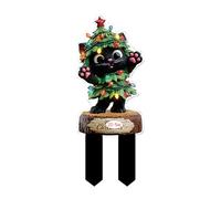 Stakes Di Patio Di Natale - Decorazioni Di Natale All'aperto Giardino E Pali Di Percorsi Festivi | Festa Acrilico per Vasi Di Portico, Patio E Fiori