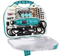 STAKMANN Mini Smerigliatrice Elettrica con Custodia Portatile, Fresa Drill a Mano in Valigetta Potenza 130 Watt, Accessori Utensili Rotanti, Mandrino Auto Serrante, 32000 giri/min e 6 Velocità