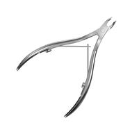 STALEKS - Classic 12 Tronchesina Per Cuticole, Maniglie Dritte, Molla Singola, Lama da 3 mm