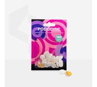 Staleks Lima bianca monouso per pedicure PODODISC XS Expert - 100 Grit - 50 pezzi - per la rimozione della pelle ruvida - Cura dei piedi monouso