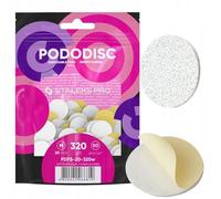 Staleks Lime monouso bianche con strato in schiuma morbida per disco pedicure PODODISC PRO M (50 pezzi) grana 320 PDFS-20-320w