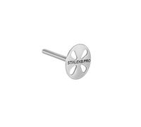 STALEKS PRO Disco base in acciaio per pedicure e 5 dischi grana 180 (Diametro 25 mm) PDSET-25