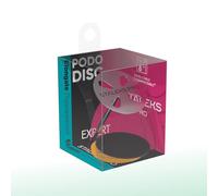 Staleks Pododisc EXPERT - Disco per pedicure allungato in acciaio INOX + 5 adesivi usa e getta 180 grit, diametro 25 mm
