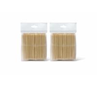 Staleks PRO Bastoncini d'arancia 110 mm, legno, rosa, confezione da 2 (200 pezzi), bastoncini monouso per manicure e cura delle unghie