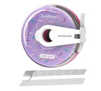 STALEKS PRO BOBBINAIL - Dispenser di lime con ricarica di lima bianca adesiva Expert ( Donuts + Ricambio) (grana 240)