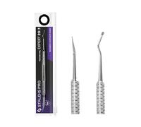STALEKS PRO by Natury Nails Pusher per pedicure, curetta a due punte: semi-sfera + becco, acciaio inox AISI 420, Expert (PE-20/1)