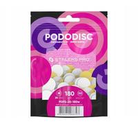 STALEKS PRO Expert PODODISC M Abrasivi usa e getta per lima per piedi (grana 180) - Lime abrasive con strato in schiuma morbida per la lavorazione della pelle primaria e moderatamente ruvida