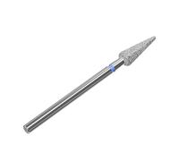 STALEKS PRO Expert - Punta diamantata per trapano per unghie, a pera affilata, blu, abrasività media per cuticole, pareti laterali, pulizia epidermide e hardware versatile per manicure/pedicure