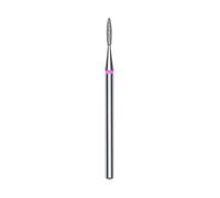 STALEKS PRO Expert - Punta diamantata per trapano per unghie, colore rosso fiamma, testa da 1,6 mm, diametro 8 mm, morbida abrasività per la lavorazione delicata di cuticole e pareti laterali in