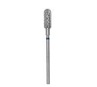 Staleks Punta per trapano per unghie Pro Carbide arrotondata "cilindro", blu, diametro testa 5 mm/parte di lavoro 13 mm