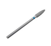 STALEKS PRO Expert - Punta per trapano per unghie in carburo (mais, blu, testa da 4 mm/14 mm WP) - durezza media per correzione unghie artificiali e rimozione smalto gel in hardware manicure
