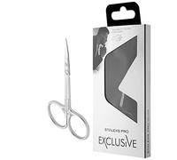 STALEKS PRO - Forbici professionali per pelle cuticole, maniglia dritta, lunghezza impugnatura media "M"(lunghezza lama - 25 mm, forma a gancio) Exclusive 23 TYPE 1 (Design: Zebra) SX-23/1z