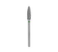 STALEKS PRO fresa in carburo di tungsteno per tornio unghie, punta 4x14 mm. Forma mais (grana spessa)
