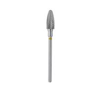 STALEKS PRO Fresa in carburo di tungsteno per tornio unghie, punta 6 x 14 mm, a forma di mais (grana morbida)