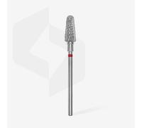 STALEKS PRO fresa in carburo di tungsteno per tornio unghie, punta 6 x 14 mm. Forma conica Expert (grana media)