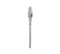 STALEKS PRO fresa in carburo di tungsteno per tornio unghie, punta 6 x 14 mm. Forma mais (grana media)