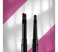 STALEKS PRO Pennello per unghie a doppio lato nero per UV, Builder & Nail Art, serie di pennelli professionali (pennello gel da 7 mm e 9 mm)