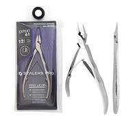STALEKS PRO Pinza per unghie professionale 12 mm. Pedicure speciali. Acciaio inossidabile. Expert (NE-61-12)
