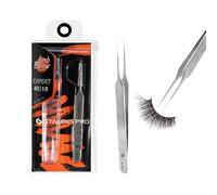 STALEKS PRO Pinza professionale per extension ciglia finte. Acciaio inossidabile. Expert 40/10