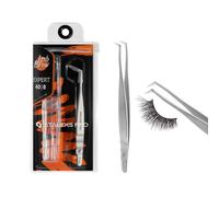 STALEKS PRO Pinza professionale per extension ciglia finte. Acciaio inossidabile. Expert 40/8
