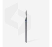 STALEKS PRO - Punta diamantata - Fiamma affilata (anello blu) I kit di scarico per unghie I kit di levigatura per levigatrici elettriche I NAIL DRILL BIT per manicure e pedicure (FA11B016/8)