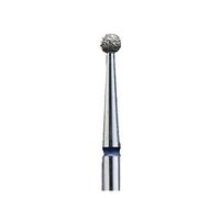 STALEKS PRO Punta per fresa diamantata per unghie, tipo "palla", durezza blu, diametro testa (confezione da 6 pezzi) 2,5 mm