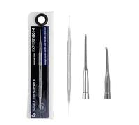 STALEKS PRO Pusher per pedicure, curette tipo sega a due punte. Expert PE-60/4
