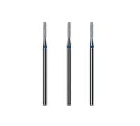 STALEKS PRO Set di 3 frese diamantate per unghie, 8 x 1,4 mm. Forma cilindro arrotondato (grana media)