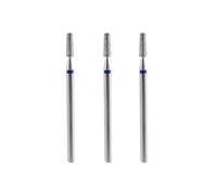 STALEKS PRO Set di 3 frese diamantate per unghie, 8 x 2,5 mm. Forma del cono (grana media)
