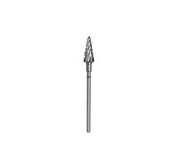 Staleks Punta da trapano a cono verde per unghie grossolane per manicure, in carburo, frustum, gel acrilico, poligel, rimozione unghie, 6/14 mm