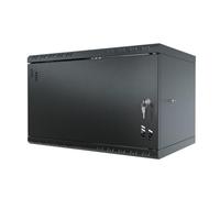 Stalflex Armadio 19 Pollici 6U 350mm STANDARD - Acciaio per Impieghi Gravosi - Rack e Armadietti per Apparecchiature di Rete - Compatibile Con Ripiano - Porta in Metallo