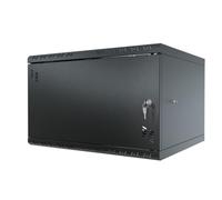 Stalflex Armadio 19 Pollici 6U 450mm Standard - Acciaio per Impieghi Gravosi - Rack e Armadietti per Apparecchiature di Rete - Compatibile Con Ripiano - Porta in Metallo