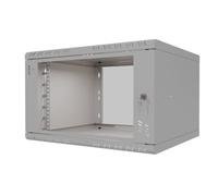 STALFLEX Armadio di Rete 19 Pollici - Armadio Rack 6U - Server Rack per Montaggio a Parete - Capacità di Carico 40 kg - Profondità 450 mm - Rack 19 Pollici - Grigio
