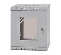 Stalflex Armadio rack 10" 6U, 300mm, porta in vetro, grigio RC10-6U-300GG