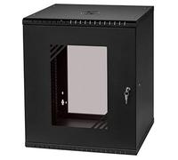 Stalflex Armadio rack 19" 12U, 450mm, porta in vetro, nero RC19-12U-450GB
