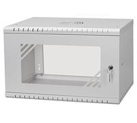 Stalflex Armadio rack 19" 6U, 450mm, porta in vetro, grigio RC19-6U-450GG