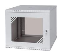 Stalflex Armadio rack 19" 9U, 450mm, porta in vetro, grigio RC19-9U-450GG