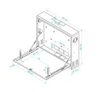 Stalflex Armadio RACK 19” da Parete per Impianti Rete e CCTV