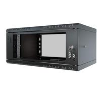 Stalflex Armadio Rack 19 Pollici 4U 350mm STANDARD - Acciaio per Impieghi Gravosi - Rack e Armadietti per Apparecchiature di Rete - Armadio Rack Compatibile con Ripiano Rack - Porta in Vetro