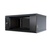 Stalflex Armadio Rack 19 Pollici 4U 450mm PRO - Acciaio per Impieghi Gravosi - Rack e Armadietti per Apparecchiature di Rete - Armadio Rack Compatibile con Ripiano Rack