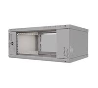 Stalflex Armadio Rack 19 Pollici 4U 450mm PRO - Acciaio per Impieghi Gravosi - Rack e Armadietti per Apparecchiature di Rete - Armadio Rack Compatibile con Ripiano Rack