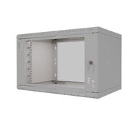 Stalflex Armadio Rack 19 Pollici 6U 350mm STANDARD - Acciaio per Impieghi Gravosi - Rack e Armadietti per Apparecchiature di Rete - Armadio Rack Compatibile con Ripiano Rack - Porta in Vetro